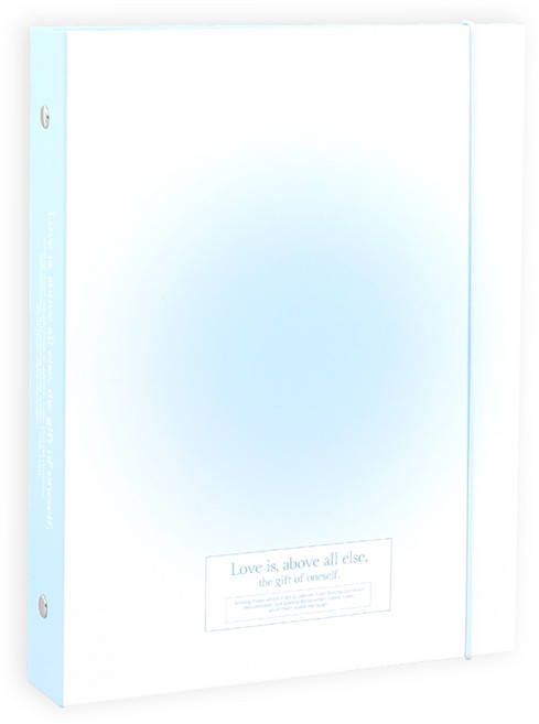 워너디스 블러쉬 A5 6공 포카 바인더 커버, 스카이 블루, 1개