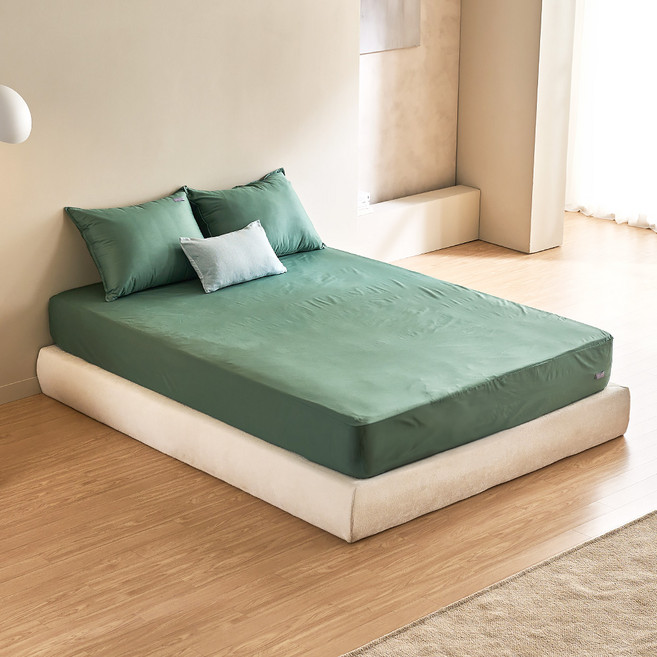 LAURA ASHLEY Blue Edition Greenwood 斜紋純棉床墊套