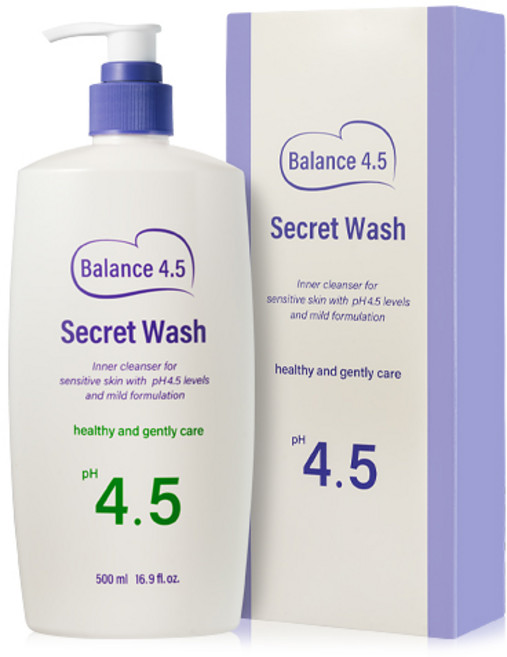 터치미 밸런스 4.5 시크릿워시 여성청결제 대용량, 500ml, 1개