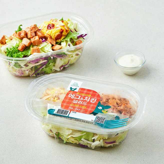 피그인더가든 에그 & 치킨 샐러드, 146g, 1개