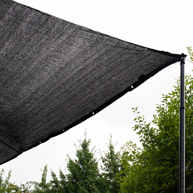 아이두젠 차광막 햇빛 그늘막 썬쉐이드 98% 이중직 4면 봉재, 블랙