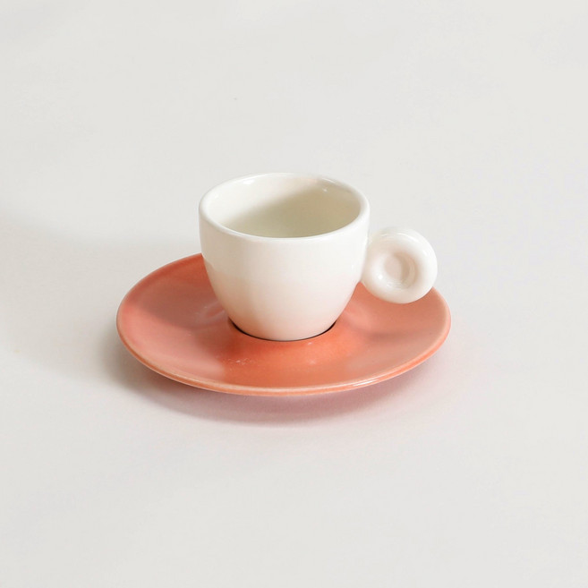 Dalsogum 韓國製陶瓷義式濃縮咖啡杯, 象牙白, 1個