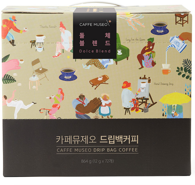 카페뮤제오 돌체 블렌드 드립백, 12g, 72개입, 1개