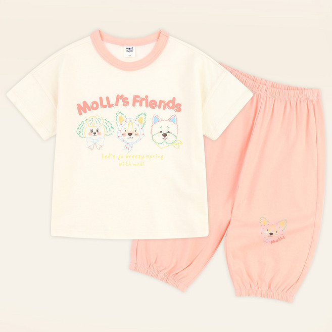 mollimelli Happy Friends 上下衣套裝