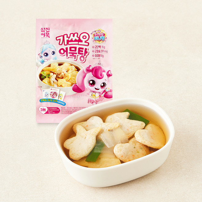 삼진어묵 프린세스 캐치티니핑 어묵탕 270g + 스티커, 1세트