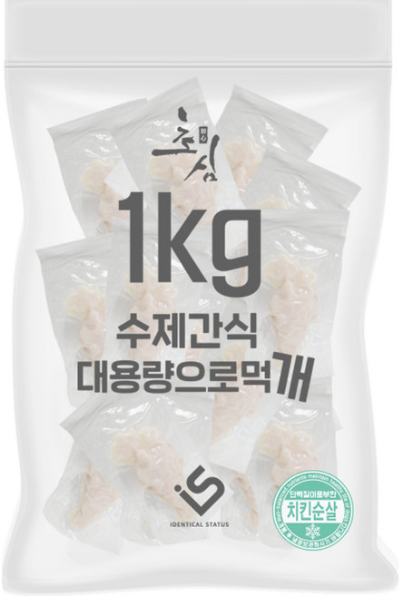 초심 대용량으로 먹개 수제 건조간식, 1개, 1kg, 치킨순살
