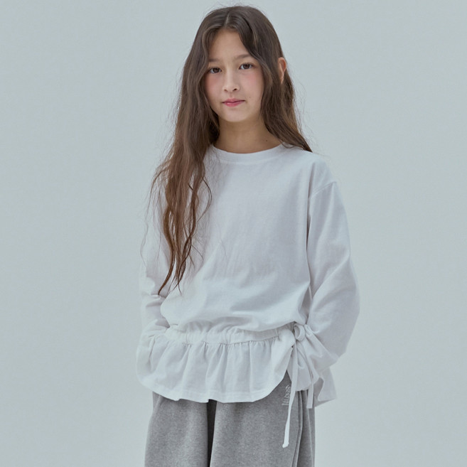 베리드 주니어 아동용 프릴 이너 롱 슬리브