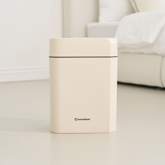 Home&Me Crema智慧自動感應垃圾桶, 奶油黃
