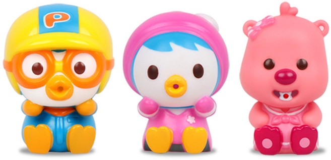 뽀로로 까꿍 목욕놀이 물총 3p, B형(뽀로로, 패티, 루피), 1세트