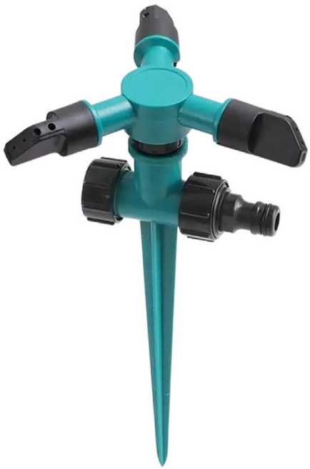 小麥購物 360度旋轉灑水器 插地可串接 L509, 藍色, 1個