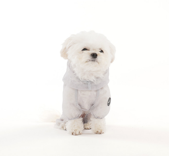 퍼피엔젤 강아지 메쉬커버롤 올인원 PA-OW005, 95 GRAY, 1개