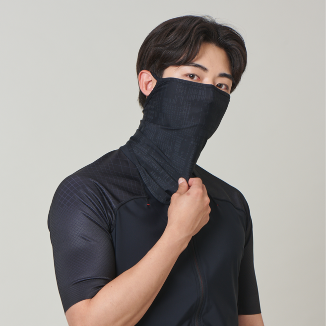 리레디 자외선차단 라이딩 쿨 스포츠 마스크, 섀도블랙, 1개