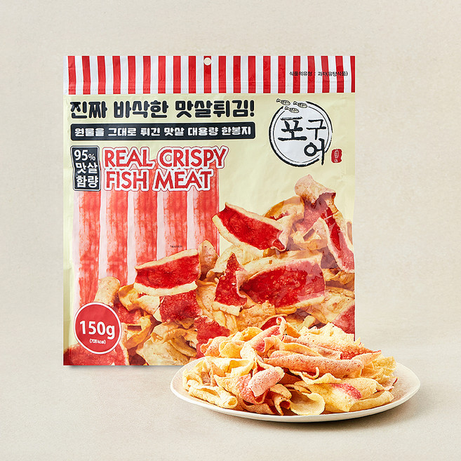 포구어 맛살튀김스낵, 1개, 150g