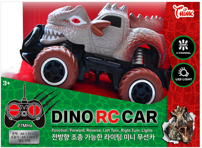 유아용 씽크 다이노 RC 색상 랜덤발송, 혼합색상, 1개