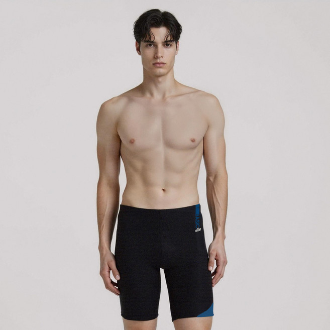 베이직엘르 실내용 5부 사선 강습용 수영복 BEZ-Z402B