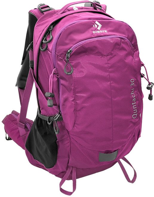 DIBOTE 迪伯特 極輕特仕版 專業登山休閒背包 附背架 + 防水套, 特仕玫