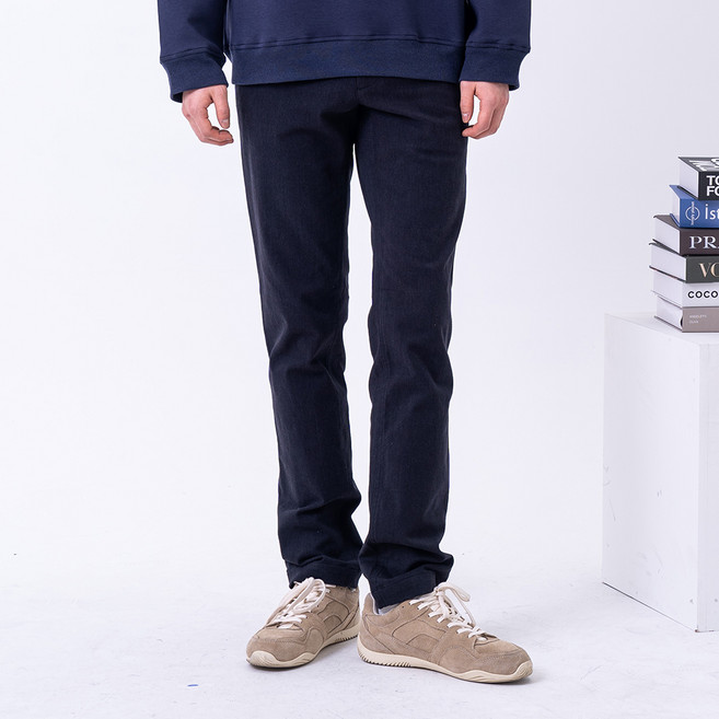 킨록 남성용 면기모 슬림핏 팬츠