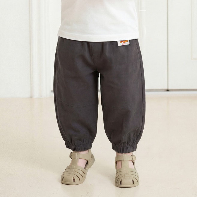 mollimelli 兒童款Day Day竹節寬版褲