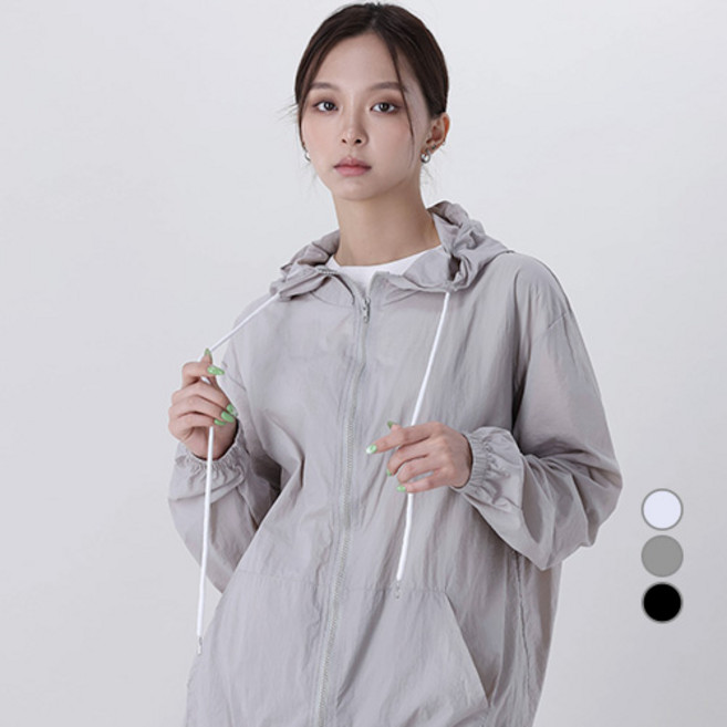 Awesomearound 女款輕量抽繩尼龍夾克 AA50410