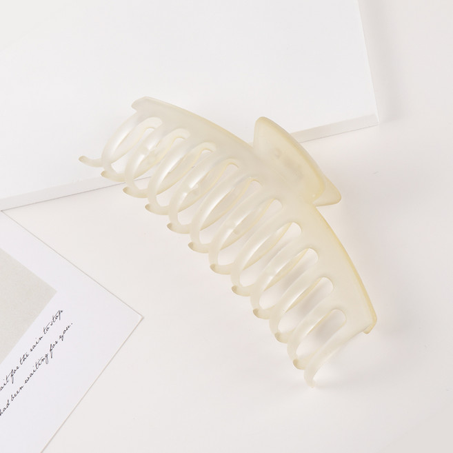 수스다 라운드 헤어 대왕 집게핀 162 반투명 파스텔 컬러 13cm