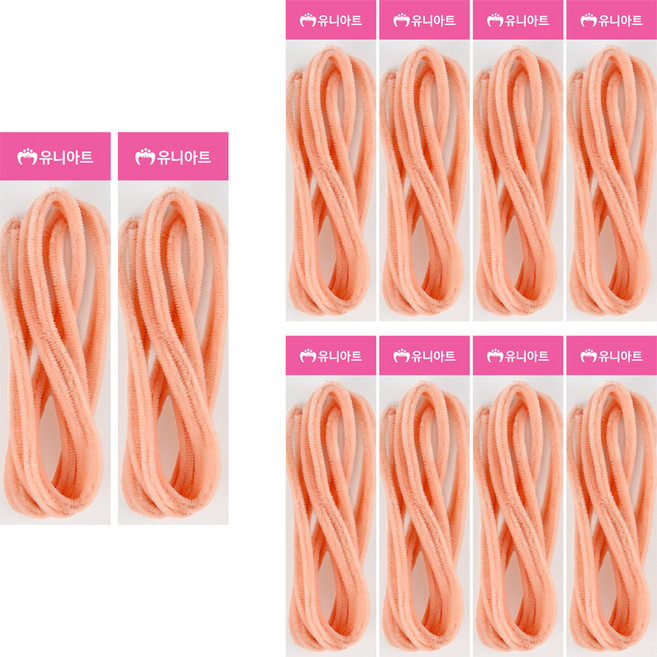 유니아트 모루 파스텔, 살구, 10개