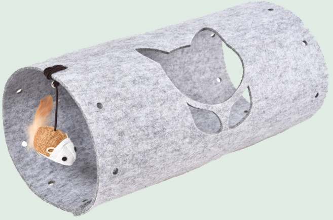 데이소이 고양이 조각조각 퍼즐 터널 1단, 그레이, 1개