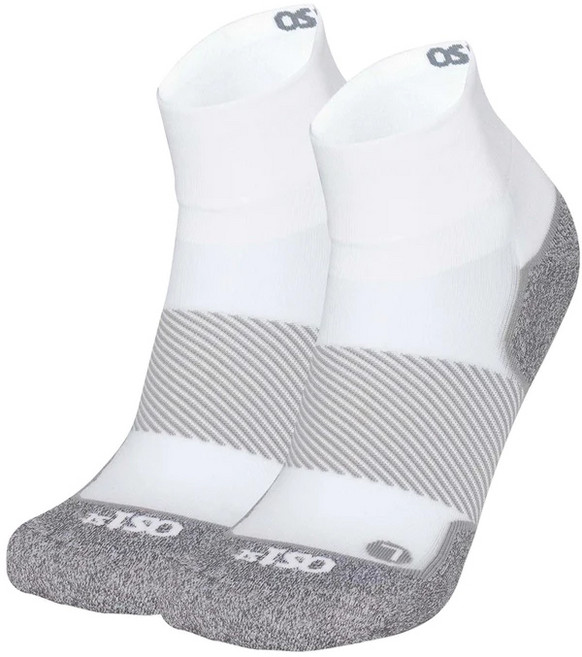 오에스퍼스트 AC4 1/4 Crew 액티브 컴포트 스포츠 삭스, 화이트, 1개