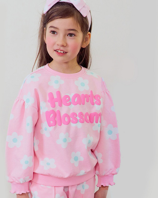 이모션캐슬 프리미에팜 여아용 캐치 티니핑 하츄 블라썸 맨투맨