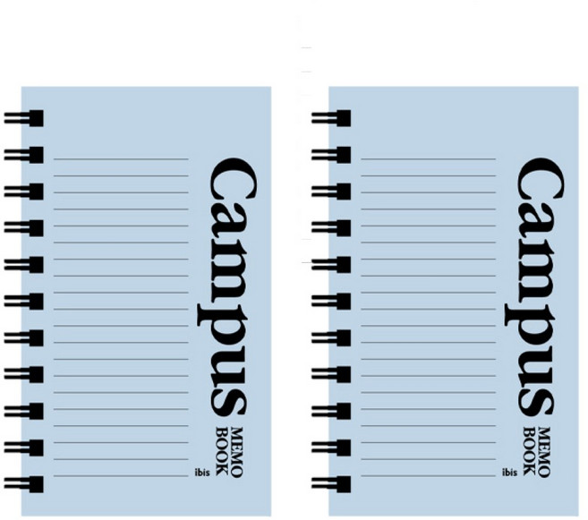 Ibis 厚款左翻線圈筆記本 Campus, 2個, 藍色