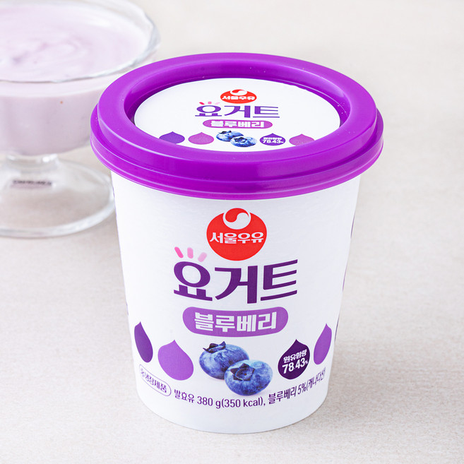 서울우유 요거트 블루베리, 380g, 1개입, 1개