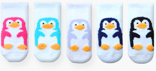 하이베이비키즈 펭귄 수면 양말 5종 세트