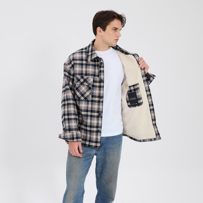 Noize 男女共用 格紋西部襯衫 KH3SH01AJ