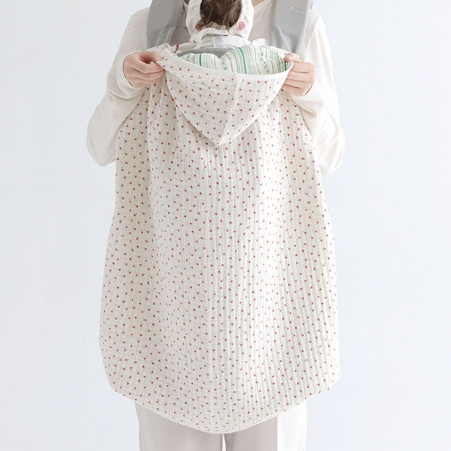 와이엠마마 다용도 4중 후드 블랭킷, 메리튤립