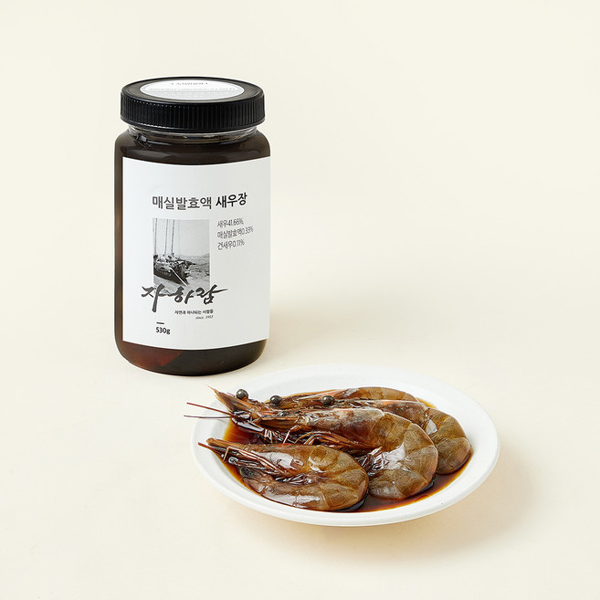 자하람 매실발효액 새우장, 530g, 1개