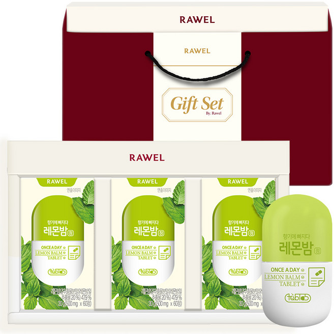 로엘 레몬밤정 선물세트 30g, 90g, 1개