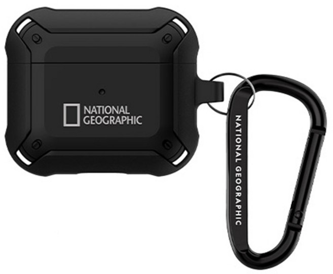 내셔널지오그래픽 러기드 범퍼 케이스, 에어팟 3, 블랙
