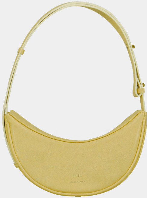 ALICE MARTHA 迷你月形單肩斜挎包, 酸橙