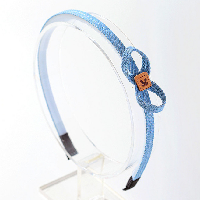 아기코끼리 데님 머리띠