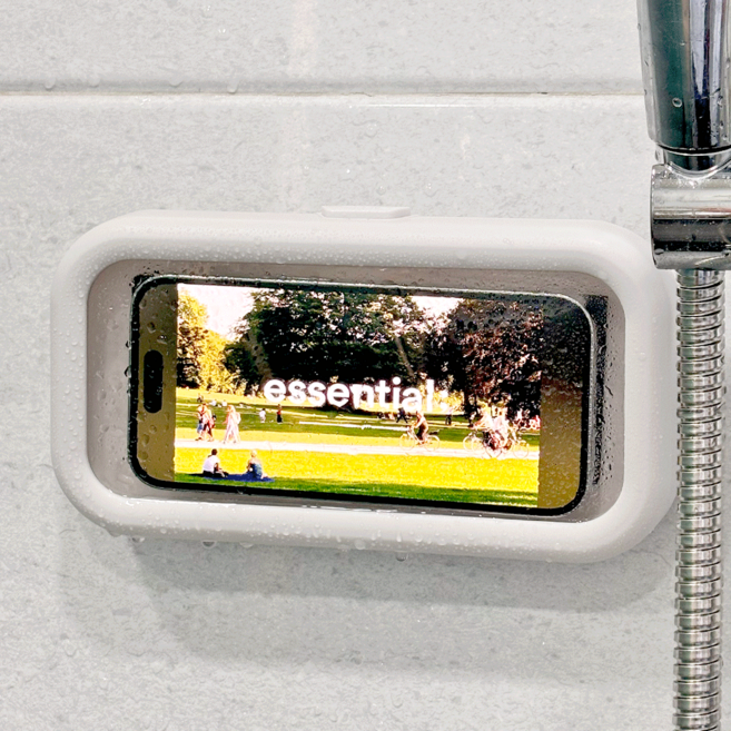 데미무드 스플래시 세이프 휴대폰 방수 케이스, 화이트, 1개