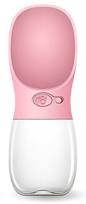 피비플러스 휴대용 강아지 물병, 핑크, 1개