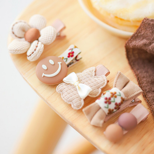 아기코끼리 모카벨 헤어핀 5종 세트