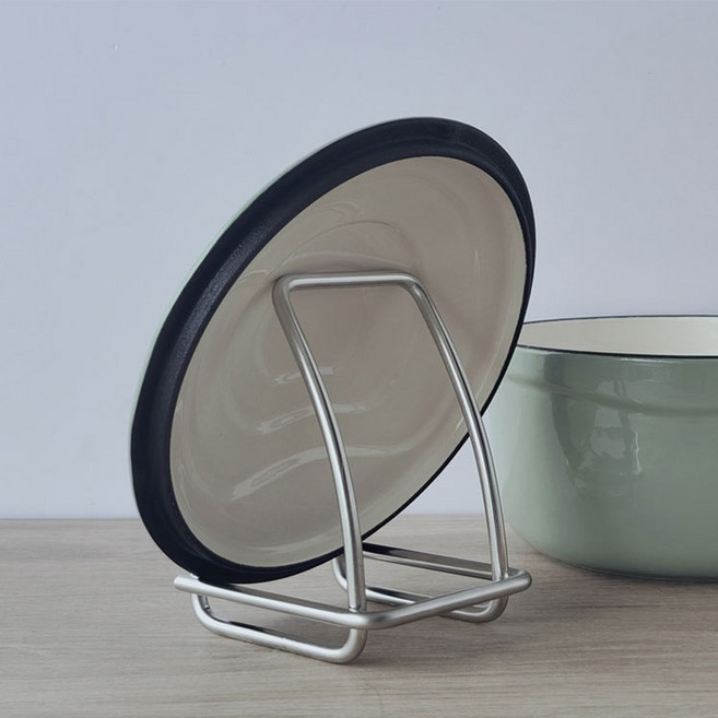 리빙공감 스텐304 냄비 뚜껑 받침대, 실버, 1개