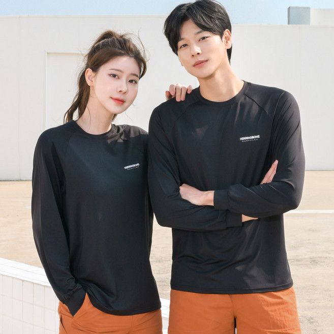 HERRINGBONE apparel 情侶寬鬆版防磨長袖上衣 RG350