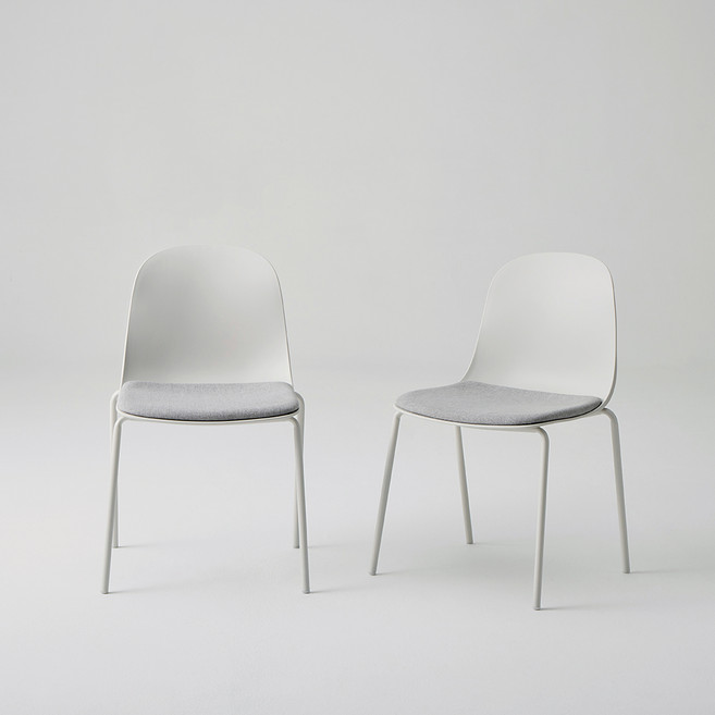 한샘 패드형 라이트 체어, 그레이, 2개