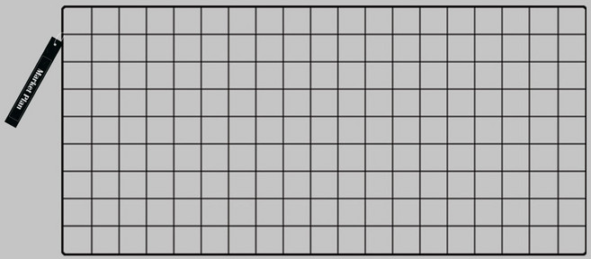 마켓플랜 인테리어 스틸 메쉬 철망 네트망 95 x 45 cm, 블랙, 1개