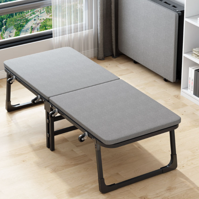 오브민 1인용 접이식 싱글침대, 그레이
