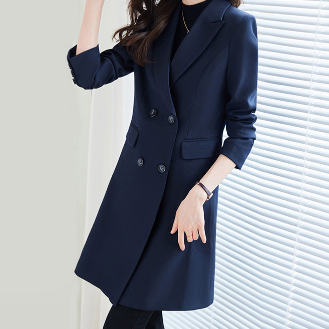 페이퍼먼츠 여성용 잉글리아 모던 빅사이즈 라펠 코트 11960