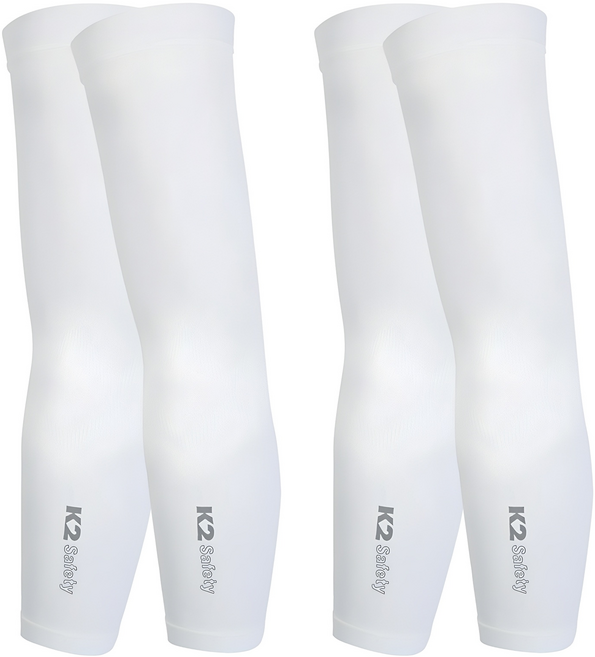 K2 Safety 無縫涼感袖套 2入, 2副, 白色