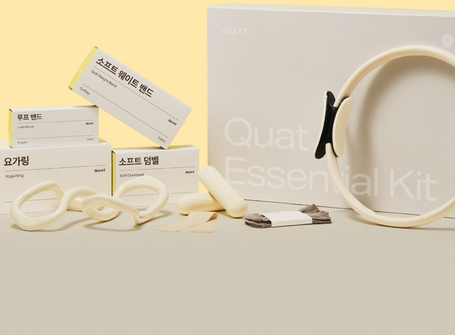 콰트 재미어트 에센셜키트 레몬버터 필라테스 링, 혼합색상, 1개