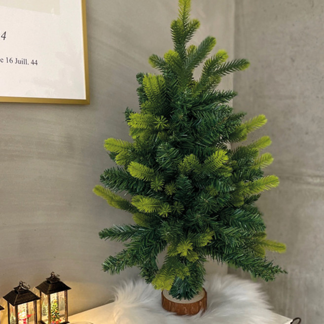 모리앤 크리스마스 프리미엄 원목받침 무장식트리, 혼합색상